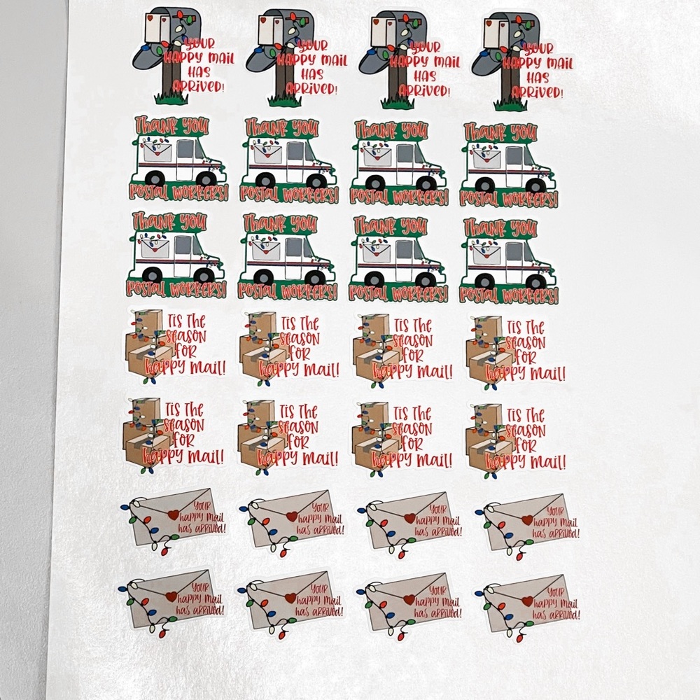 Variety Pack Holiday Thank You Sticker Sheet